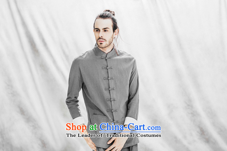 Seventy-Tang Original China wind national costumes linen men long-sleeved jacket fall short of nostalgia for the tray clip cotton linen clothes men improved load blue XL 7 days of pre-sale prices, pictures, brand platters! The elections are supplied in the national character of distribution, so action, buy now enjoy more preferential! As soon as possible.