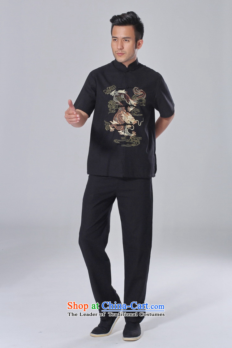 158 Jing in Tang Dynasty older men and summer cotton linen collar Chinese Tai Chi Man serving short-sleeve kit for larger men's kung fu Kit White M picture, prices, brand platters! The elections are supplied in the national character of distribution, so action, buy now enjoy more preferential! As soon as possible.