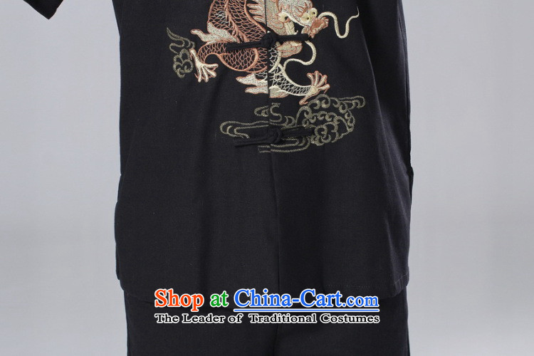 158 Jing in Tang Dynasty older men and summer cotton linen collar Chinese Tai Chi Man serving short-sleeve kit for larger men's kung fu Kit White M picture, prices, brand platters! The elections are supplied in the national character of distribution, so action, buy now enjoy more preferential! As soon as possible.
