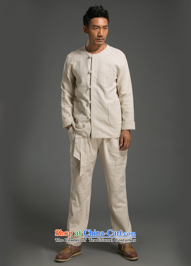 Hunnz minimalist men long-sleeved Kit China wind Solid Color Tang Dynasty Chinese classic kung fu shirt round-neck collar cotton linen Sau San BOURDEAUX XL Photo, prices, brand platters! The elections are supplied in the national character of distribution, so action, buy now enjoy more preferential! As soon as possible.