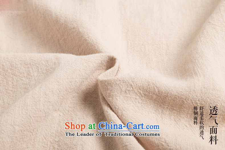 Hannizi New Products China wind leave two long-sleeved men Sau San Han-linen stylish colors disc deduction spell mock Light Yellow XL Photo, prices, brand platters! The elections are supplied in the national character of distribution, so action, buy now enjoy more preferential! As soon as possible.