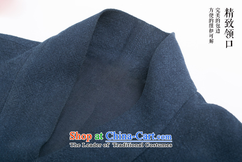 Men's natural classical HANNIZI cotton linen Tang dynasty long-sleeved improved Han-spiritual hermit loose ends a coat-dark blue XXXL picture, prices, brand platters! The elections are supplied in the national character of distribution, so action, buy now enjoy more preferential! As soon as possible.