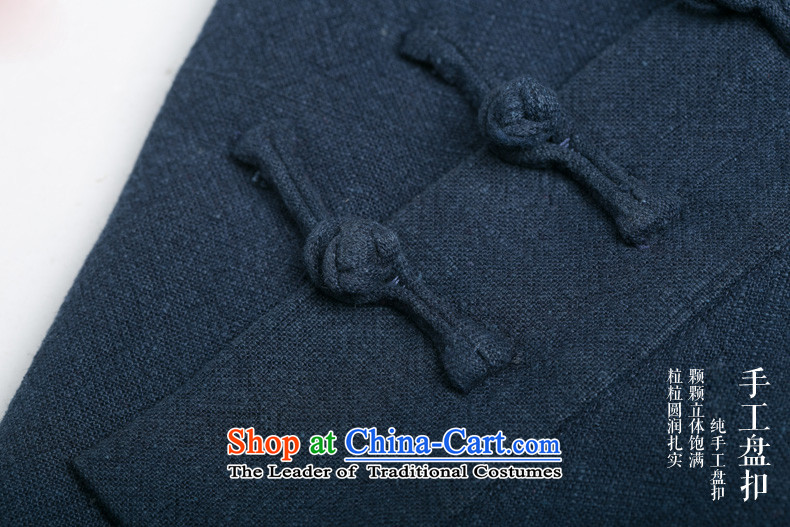 Men's natural classical HANNIZI cotton linen Tang dynasty long-sleeved improved Han-spiritual hermit loose ends a coat-dark blue XXXL picture, prices, brand platters! The elections are supplied in the national character of distribution, so action, buy now enjoy more preferential! As soon as possible.