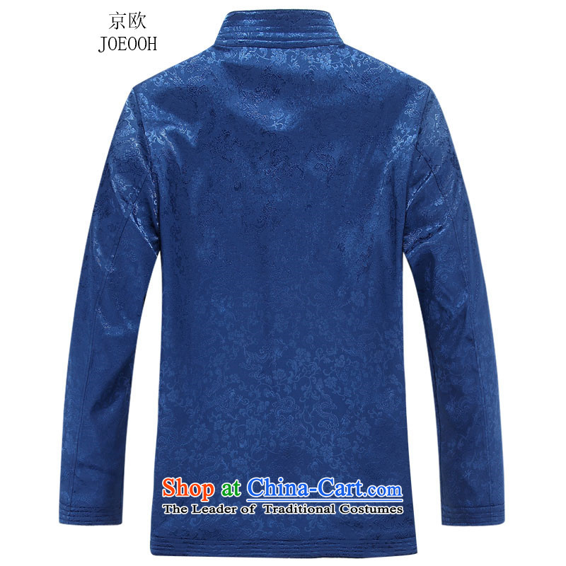 Beijing New European men's jackets Tang long-sleeved shirt collar China wind jacket, blue 180, Beijing Spring and Autumn (JOE OOH) , , , shopping on the Internet