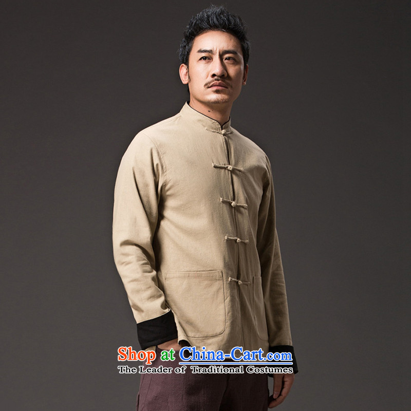 Renowned Chinese Services China wind retro men wearing Chinese men duplex Tang dynasty long-sleeved Sau San Disk Spring Collar Snap 0368 Jacket Wong XL, renowned (chiyu) , , , shopping on the Internet