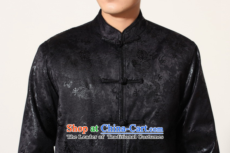 Picking Frequency Male jacket water Sable Hair Tang Add Tang dynasty lint-free men long-sleeved sweater Chinese Dragon Tang blouses -B DEEP BLUE XXXL picture, prices, brand platters! The elections are supplied in the national character of distribution, so action, buy now enjoy more preferential! As soon as possible.