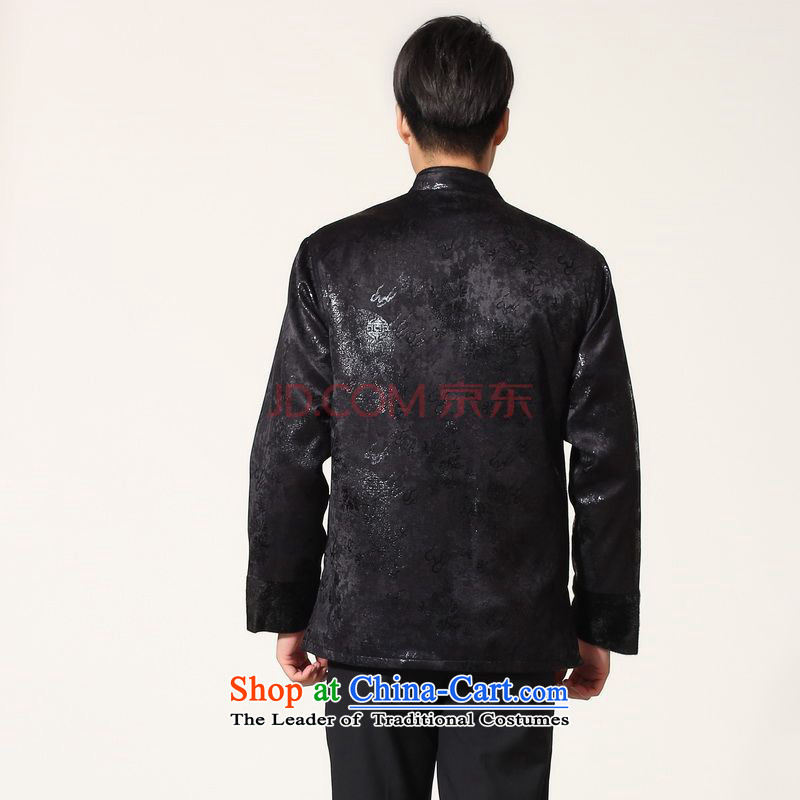 Picking Frequency Male jacket water Sable Hair Tang Add Tang dynasty lint-free men long-sleeved sweater Chinese Dragon Tang blouses -B XXXL, deep blue picking frequency , , , shopping on the Internet
