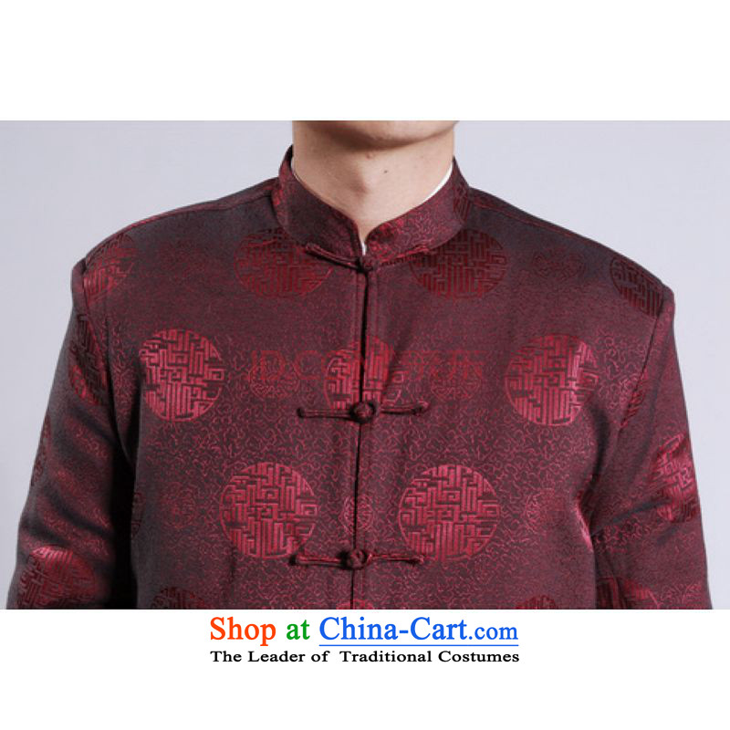 Picking Frequency Male jacket thick cotton plus add-Tang Tang replacing men long-sleeved sweater Chinese Dragon Tang blouses brown XXXL, picking frequency , , , shopping on the Internet