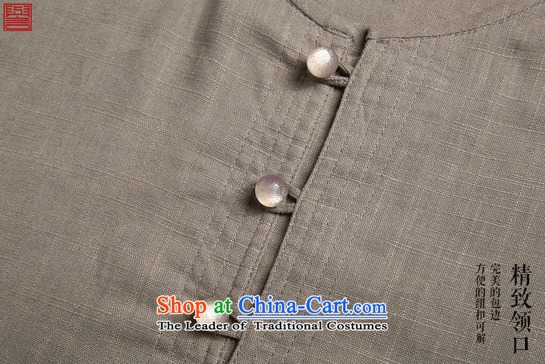 Renowned Chinese Services China wind summer men of nostalgia for the T-shirt linen 2015 Leisure T-shirt with round collar cotton linen short-sleeved T-shirt and pure color m White 3XL picture, prices, brand platters! The elections are supplied in the national character of distribution, so action, buy now enjoy more preferential! As soon as possible.