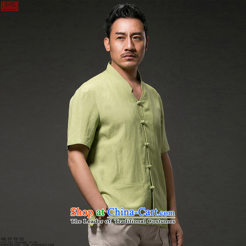 Renowned Chinese Services China wind 2015 Summer men linen shirt collar short-sleeved shirt cotton linen leisure half sleeve retro ethnic 2,005 XL, renowned (chiyu) , , , shopping on the Internet