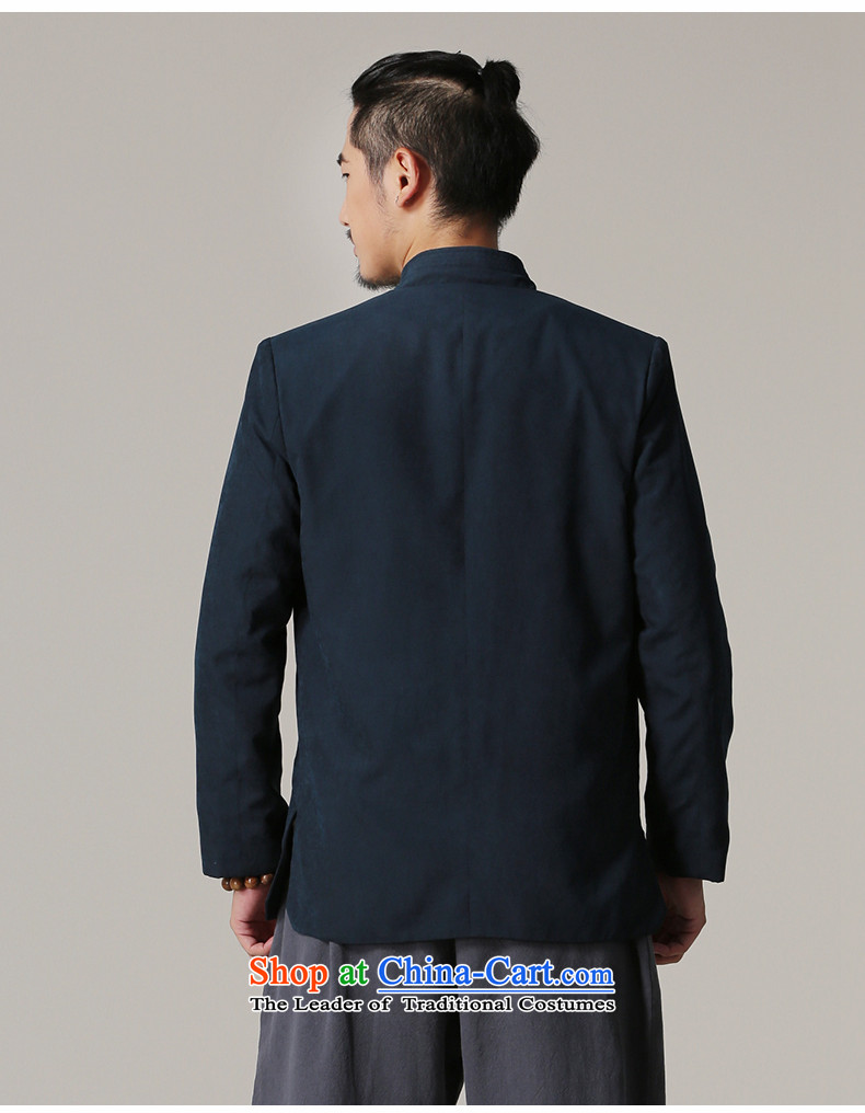 Jockeys Leopard Health Tang jackets men fall 2015 New Chinese Disc detained retro China wind men's national costume designer brands dark blue L picture, prices, brand platters! The elections are supplied in the national character of distribution, so action, buy now enjoy more preferential! As soon as possible.