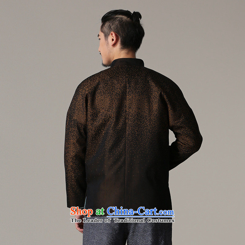 Jockeys Leopard Health Tang jackets 2015 autumn and winter season the New China wind Men's Mock-Neck Chinese leisure men designer brands with Father Brown M jockeys Leopard (QIBAOLANG) , , , shopping on the Internet