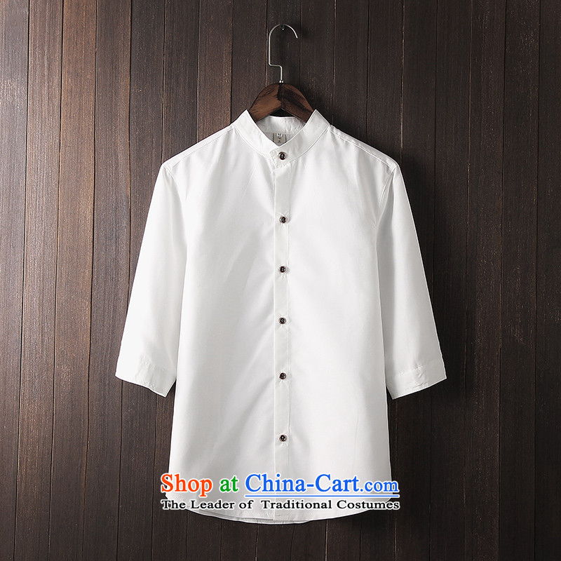 In the summer and autumn UYUK2015 men's shirts in Tang dynasty China wind seven men's shirts in the cuff/black shirt XL,UYUK,,, shopping on the Internet