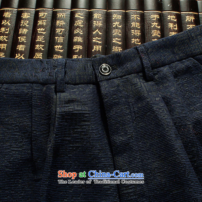 The Lhoba nationality Wei Mephidross warranty autumn 2015 men's trousers, a middle-aged China wind men's trousers father straight short long men casual pants blue , L, warranty, Judy Wai (B.L.WEIMAN Overgrown Tomb) , , , shopping on the Internet