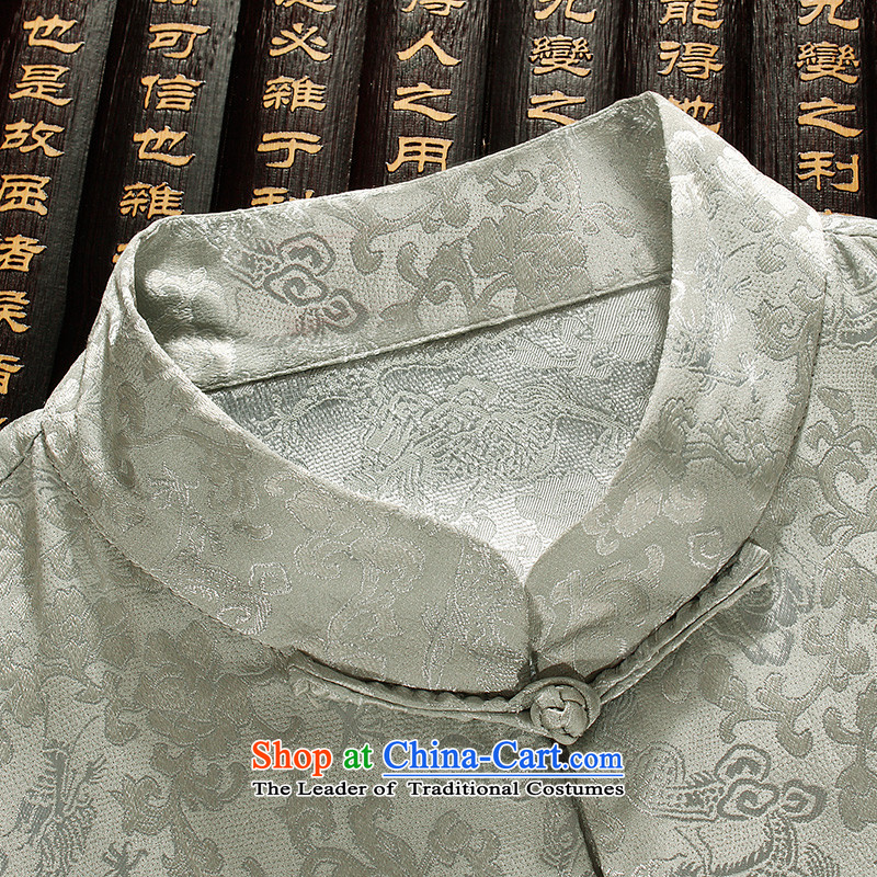 The Lhoba nationality Wei Overgrown Tomb autumn warranty silk Kit Man Tang dynasty long-sleeved summer of older persons in the sauna also silk Chinese men white XXL, Warranty Judy Wai (B.L.WEIMAN Overgrown Tomb) , , , shopping on the Internet