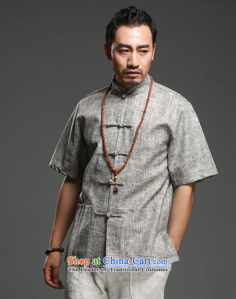 Renowned Chinese Services China wind leisure men short-sleeved Tang elderly men in half sleeve male summer Linen Dress Shirt 2015 Green 2XL Photo, prices, brand platters! The elections are supplied in the national character of distribution, so action, buy now enjoy more preferential! As soon as possible.