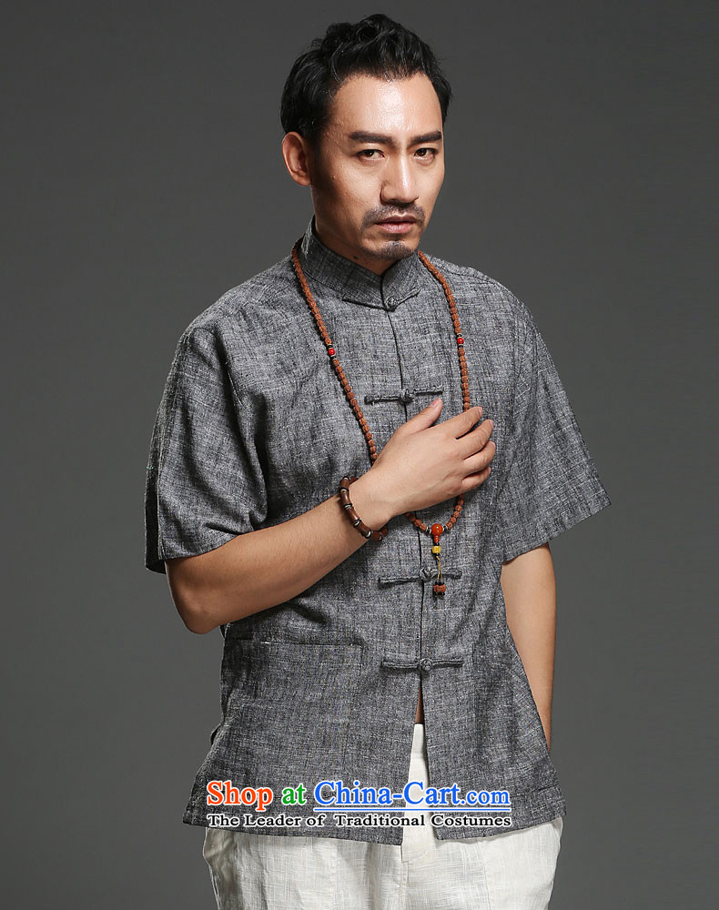 Renowned Chinese Services China wind leisure men short-sleeved Tang elderly men in half sleeve male summer Linen Dress Shirt 2015 Green 2XL Photo, prices, brand platters! The elections are supplied in the national character of distribution, so action, buy now enjoy more preferential! As soon as possible.