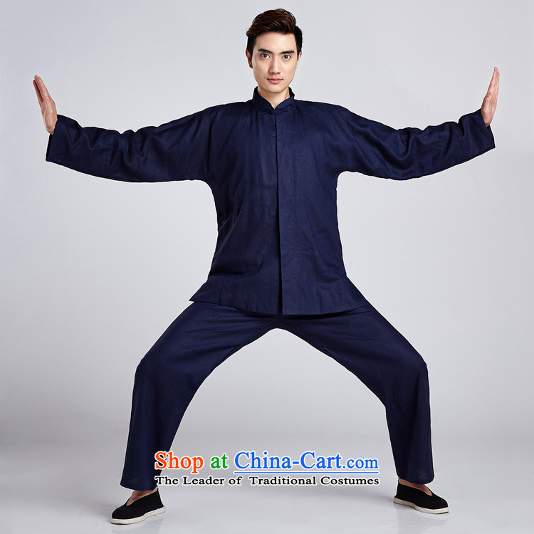 Floral linens men Tang Dynasty Package China wind shirt collar Chinese Classical Chinese tunic Taegeuk Service Han-kung fu - 4 L pictures, Netherlands price, brand platters! The elections are supplied in the national character of distribution, so action, buy now enjoy more preferential! As soon as possible.
