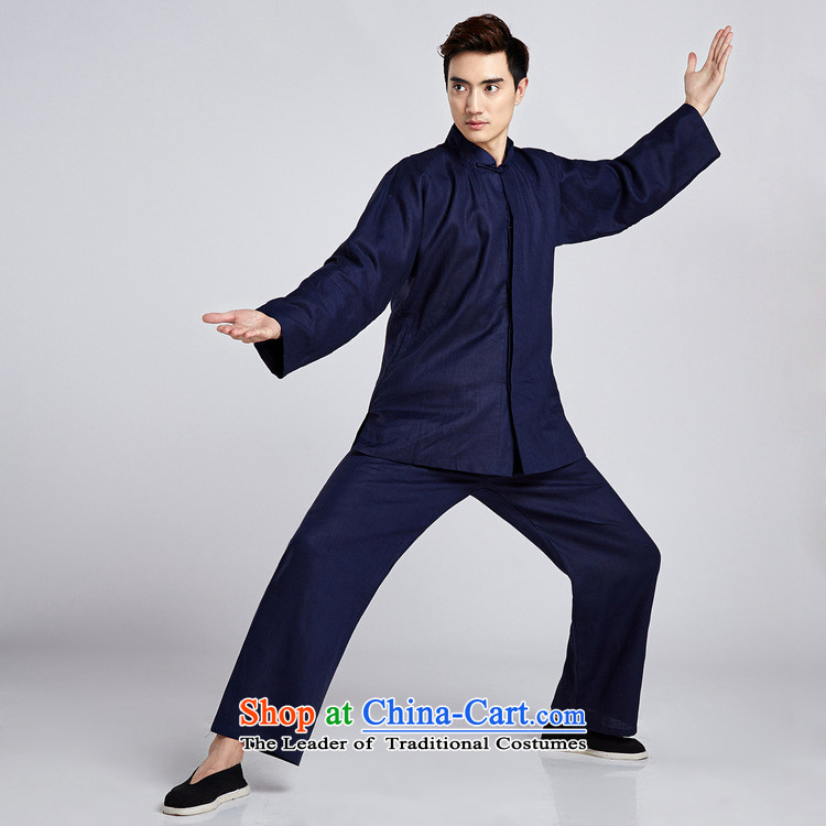 Floral linens men Tang Dynasty Package China wind shirt collar Chinese Classical Chinese tunic Taegeuk Service Han-kung fu - 4 L pictures, Netherlands price, brand platters! The elections are supplied in the national character of distribution, so action, buy now enjoy more preferential! As soon as possible.
