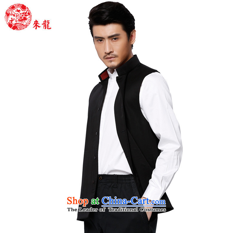 To Tang Dynasty Dragon 2015 autumn and winter New China wind men TENCEL MA 15578 Clip Black 50 to lung , , , shopping on the Internet