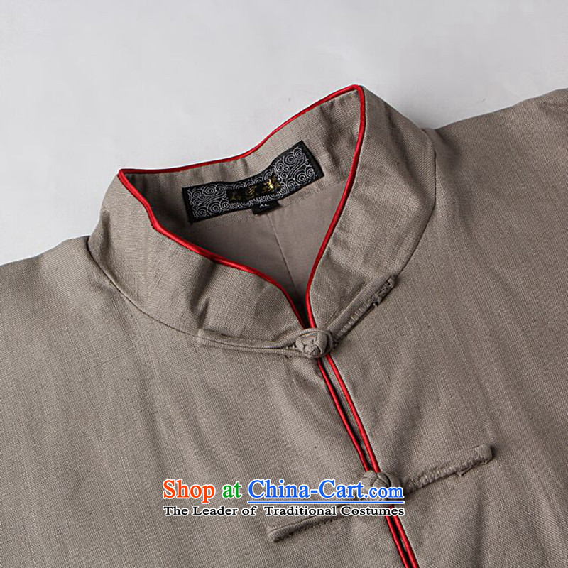 Floral men Tang Dynasty Package Chinese tunic linen collar shirt ethnic Han-Chinese tunic Tai Chi Kung Fu shirt - 1 2XL, SERVICES SPEND Figure , , , shopping on the Internet