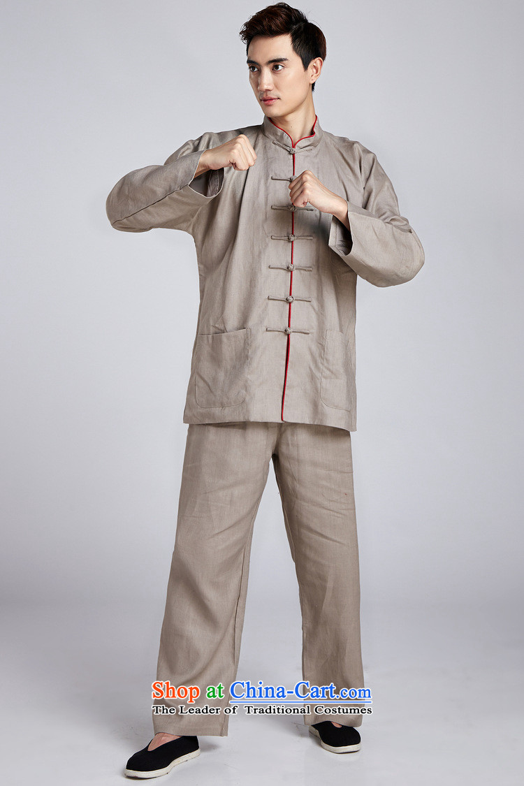 Dan smoke men Tang Dynasty Package Chinese tunic linen collar shirt ethnic Han-Chinese tunic Tai Chi Kung Fu shirt - 2 3XL Services Pictures, prices, brand platters! The elections are supplied in the national character of distribution, so action, buy now enjoy more preferential! As soon as possible.