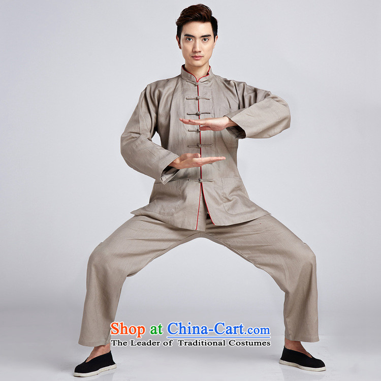 Dan smoke men Tang Dynasty Package Chinese tunic linen collar shirt ethnic Han-Chinese tunic Tai Chi Kung Fu shirt - 2 3XL Services Pictures, prices, brand platters! The elections are supplied in the national character of distribution, so action, buy now enjoy more preferential! As soon as possible.