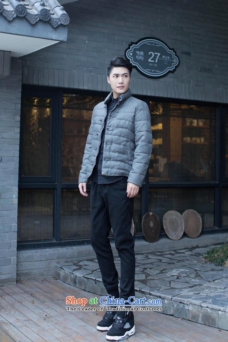 Find Sophie men Tang dynasty solid color collar manually drive Chinese Wind and feather cotton coat Sau San jacket folder and autumn and winter Gray L picture, prices, brand platters! The elections are supplied in the national character of distribution, so action, buy now enjoy more preferential! As soon as possible.