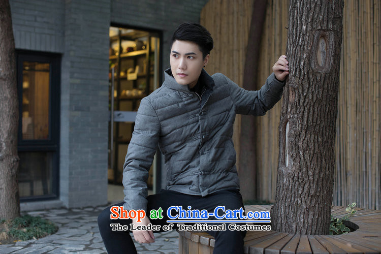 Find Sophie men Tang dynasty solid color collar manually drive Chinese Wind and feather cotton coat Sau San jacket folder and autumn and winter Gray L picture, prices, brand platters! The elections are supplied in the national character of distribution, so action, buy now enjoy more preferential! As soon as possible.