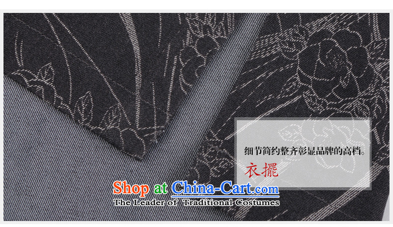 Renowned China wind embroidery autumn and winter Han-Tang Dynasty Male Male knitting cowboy shirt collar jacket Chinese tunic national dress jacket and light gray XL Photo, prices, brand platters! The elections are supplied in the national character of distribution, so action, buy now enjoy more preferential! As soon as possible.