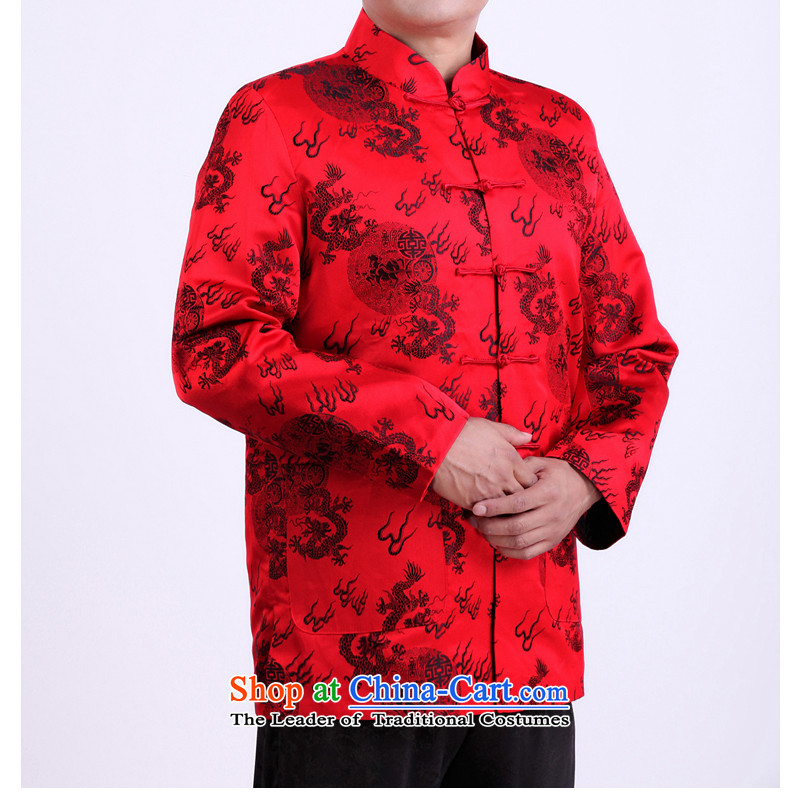 The autumn and winter new elderly father Tang dynasty replacing elderly persons in Tang Dynasty spring and autumn clothing life long-sleeved jacket is detectable. Red 170/spring and autumn), Mr Rafael Hui Kai.... In Dili shopping on the Internet