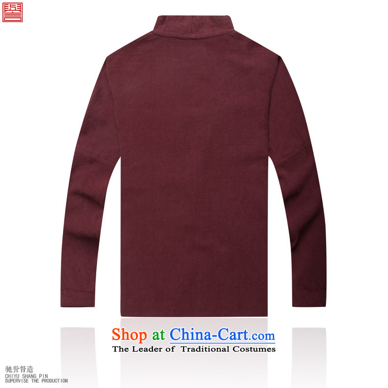 Renowned Chinese Services China wind men's jackets linen coat Tang Chiu-loaded cotton linen long-sleeved leisure loose Han-men and the national character of the dark blue L picture, prices, brand platters! The elections are supplied in the national character of distribution, so action, buy now enjoy more preferential! As soon as possible.