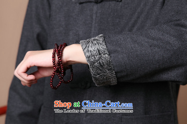 Floral autumn and winter Chinese Antique men in Tang Dynasty older collar up Korean Chinese tunic suit detained wool coat Gray L pictures?, prices, brand platters! The elections are supplied in the national character of distribution, so action, buy now enjoy more preferential! As soon as possible.