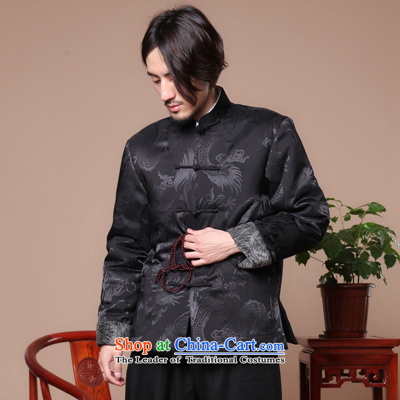 Find winter ethnic Sophie Tang Gown robe jacket collar disc detained men of nostalgia for the elderly in the Tang dynasty, cotton Black XL, find Sophie , , , shopping on the Internet