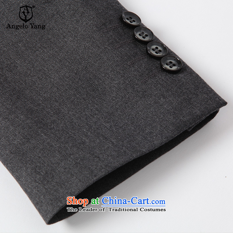 In its speaker men Chinese tunic commerce is casual Chinese collar suit male Korean Sau San suits gray L/175A,ANGELOYANG,,, shopping on the Internet