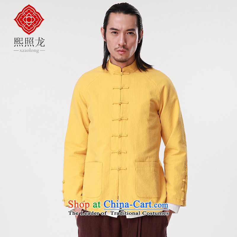 Hee-Snapshot Dragon 2015 autumn and winter new Tang jackets Men's Mock-Neck Shirt China wave card leisure improved Tang-pack Black M-hee (XZAOLONG snapshot lung) , , , shopping on the Internet