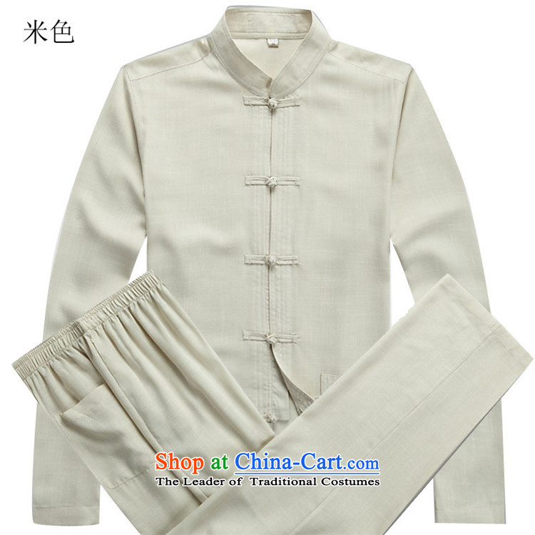 Beijing Europe 2015 Autumn New Tang Dynasty Chinese long-sleeved kit male cheongsams father replacing kung fu shirt gray suit XL/180 picture, prices, brand platters! The elections are supplied in the national character of distribution, so action, buy now enjoy more preferential! As soon as possible.