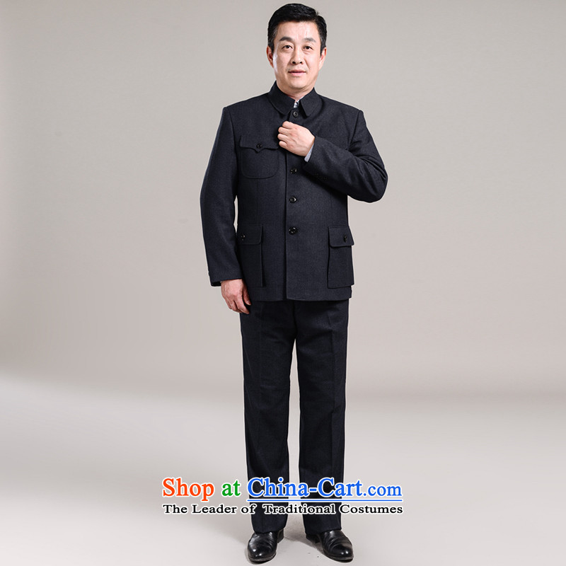 Replace the middle-aged men father Chinese tunic kit of older persons in the Zhongshan clothing spring jackets father replacing men聽7,005聽175/74, dark Santiago (SHENGDIGE) , , , shopping on the Internet