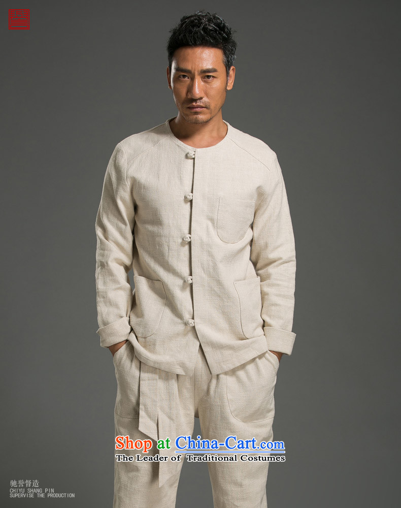 Renowned Chinese Services China wind autumn and winter and Tang Dynasty Package long-sleeved Chinese cotton linen round-neck collar disc detained men serving in Nepal kung fu shirt solid color maroon L picture, prices, brand platters! The elections are supplied in the national character of distribution, so action, buy now enjoy more preferential! As soon as possible.