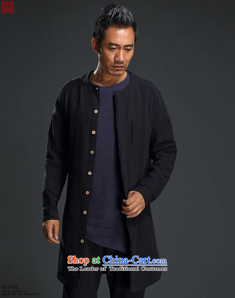 Renowned Chinese men in uniform windbreaker long jacket, Autumn Chinese Wind Men long-sleeved T-shirt and linen retro fitted men's Chinese Blue Tang L picture, prices, brand platters! The elections are supplied in the national character of distribution, so action, buy now enjoy more preferential! As soon as possible.