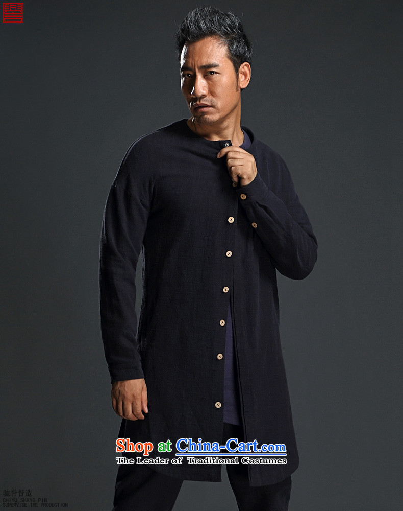 Renowned Chinese men in uniform windbreaker long jacket, Autumn Chinese Wind Men long-sleeved T-shirt and linen retro fitted men's Chinese Blue Tang L picture, prices, brand platters! The elections are supplied in the national character of distribution, so action, buy now enjoy more preferential! As soon as possible.