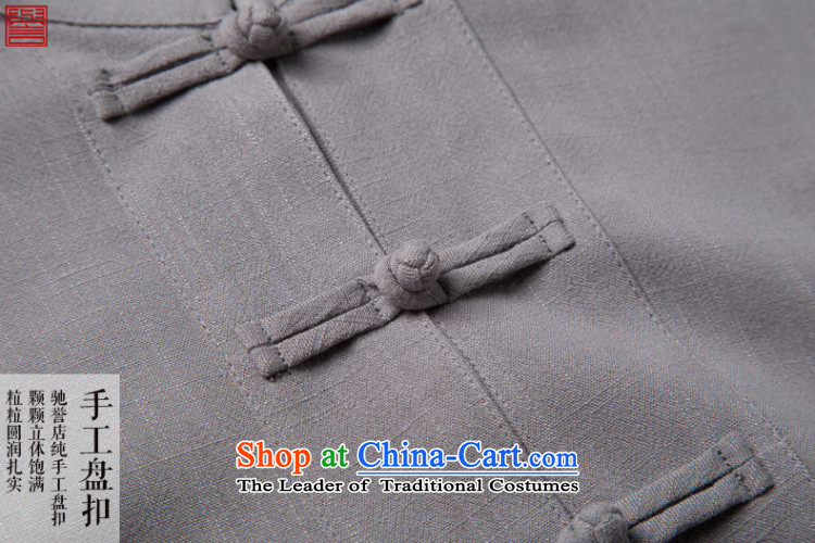 Renowned 2015 China wind men linen autumn shirt long-sleeved T-shirt solid color men fall cotton linen Tang T-shirts and T-shirt white 4XL/190 picture, prices, brand platters! The elections are supplied in the national character of distribution, so action, buy now enjoy more preferential! As soon as possible.