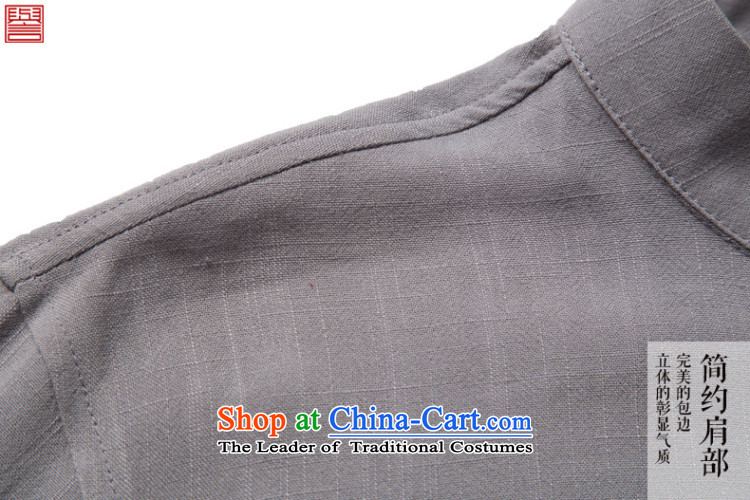 Renowned 2015 China wind men linen autumn shirt long-sleeved T-shirt solid color men fall cotton linen Tang T-shirts and T-shirt white 4XL/190 picture, prices, brand platters! The elections are supplied in the national character of distribution, so action, buy now enjoy more preferential! As soon as possible.