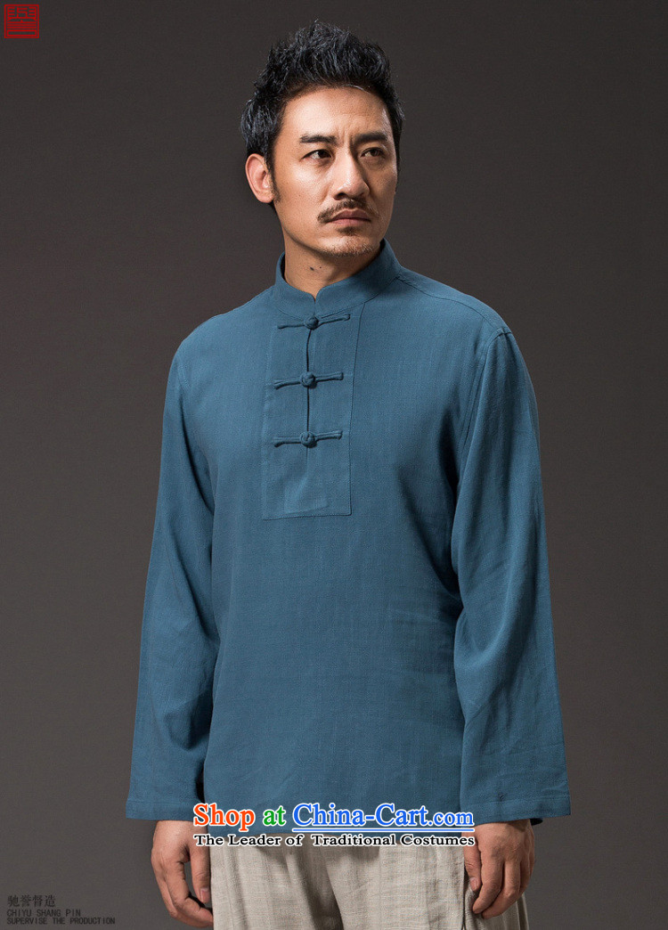 Renowned 2015 China wind men linen shirt solid color long-sleeved T-shirt autumn linen retro men Tang T-shirts and T-shirt light gray XL Photo, prices, brand platters! The elections are supplied in the national character of distribution, so action, buy now enjoy more preferential! As soon as possible.
