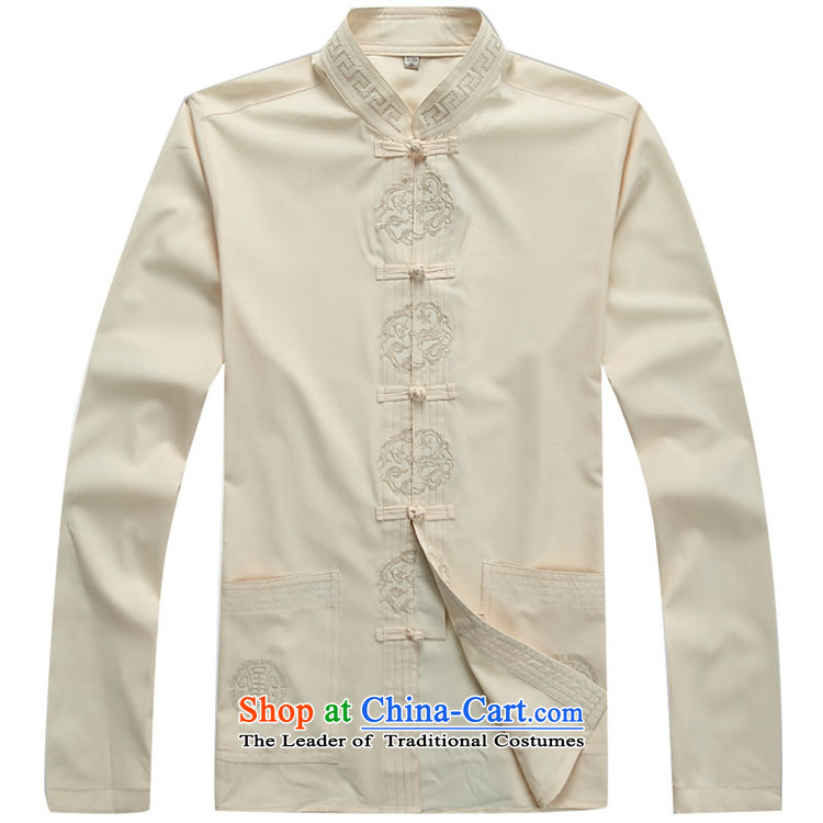 Beijing New OSCE Tang dynasty male Kit Chinese Cheongsams father load long-sleeved shirt and white kung fu kit XL Photo, prices, brand platters! The elections are supplied in the national character of distribution, so action, buy now enjoy more preferential! As soon as possible.