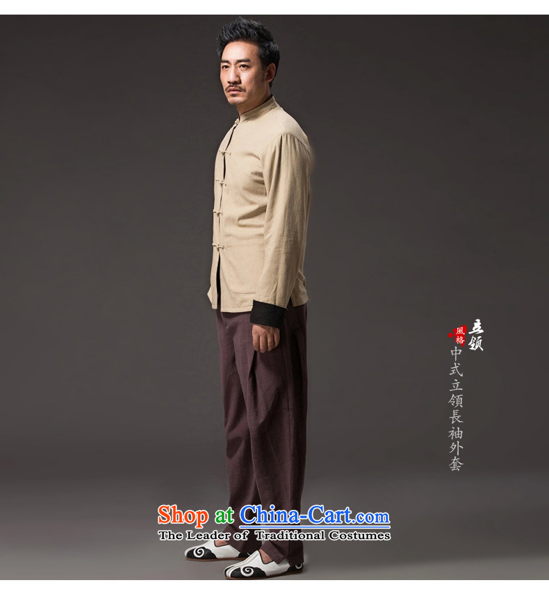 Renowned China wind retro men Tang Dynasty Chinese men and Han-Sau San disk l detained Chinese tunic duplex wear clothing yellow L picture, prices, brand platters! The elections are supplied in the national character of distribution, so action, buy now enjoy more preferential! As soon as possible.