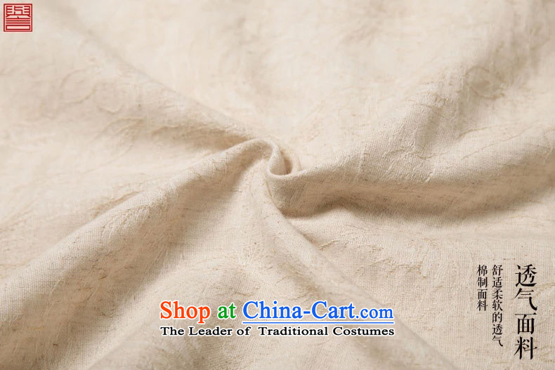 Renowned men jacquard Tang long-sleeved shirt with stylish and colorful ethnic costumes, Tang dynasty China wind Men's Shirt with white L autumn picture, prices, brand platters! The elections are supplied in the national character of distribution, so action, buy now enjoy more preferential! As soon as possible.