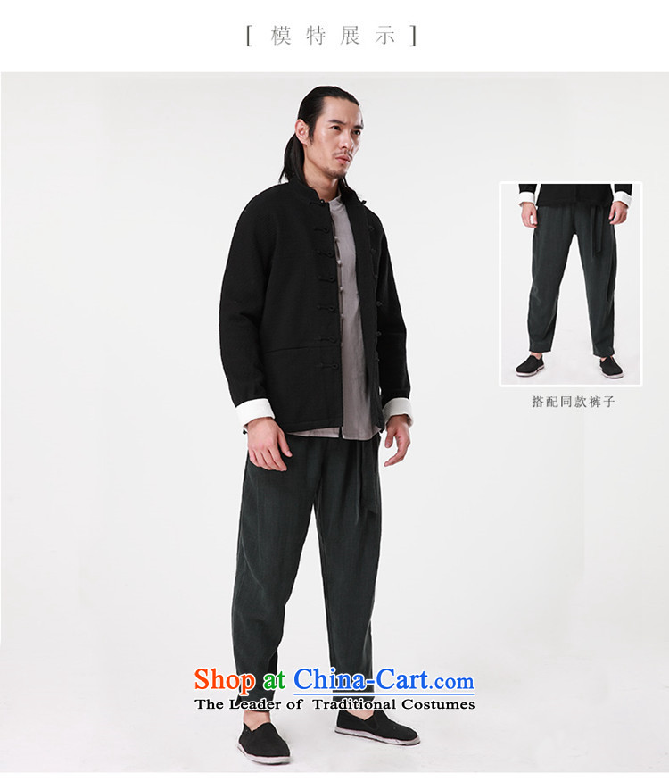 Hee-Snapshot Lung Men Tang jackets of autumn and winter coats of leisure and new disk detained jacquard cotton linen coat Han-gray M picture, prices, brand platters! The elections are supplied in the national character of distribution, so action, buy now enjoy more preferential! As soon as possible.