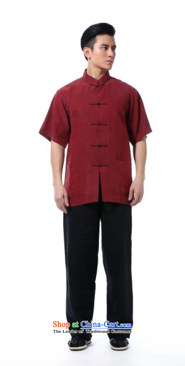 To send a new summer products Tang dynasty men short-sleeved T-shirt Heung-cloud for high-end is silk yarn sauna silk fabric stylish new China wind in Chinese Dress Shirt collar up older red-heung-cloud yarn short-sleeved T-shirt L 3 days after payment shipment picture, prices, brand platters! The elections are supplied in the national character of distribution, so action, buy now enjoy more preferential! As soon as possible.