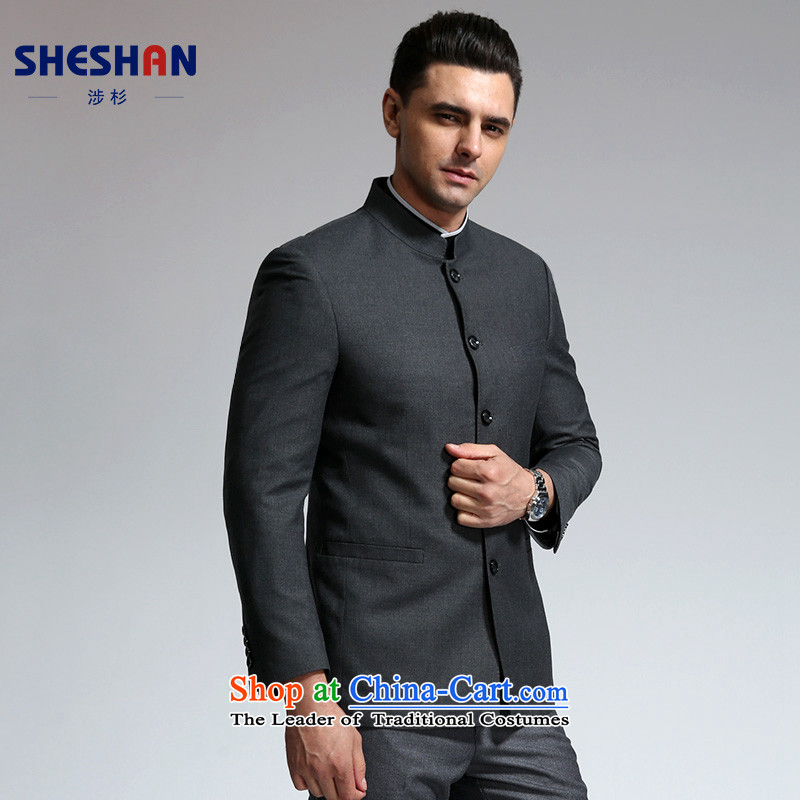 The Douglas fir SHESHAN) Men's Chinese tunic commerce is casual Chinese collar suit male Korean Sau San suits gray 185A, Douglas fir SHESHAN implications) , , , shopping on the Internet